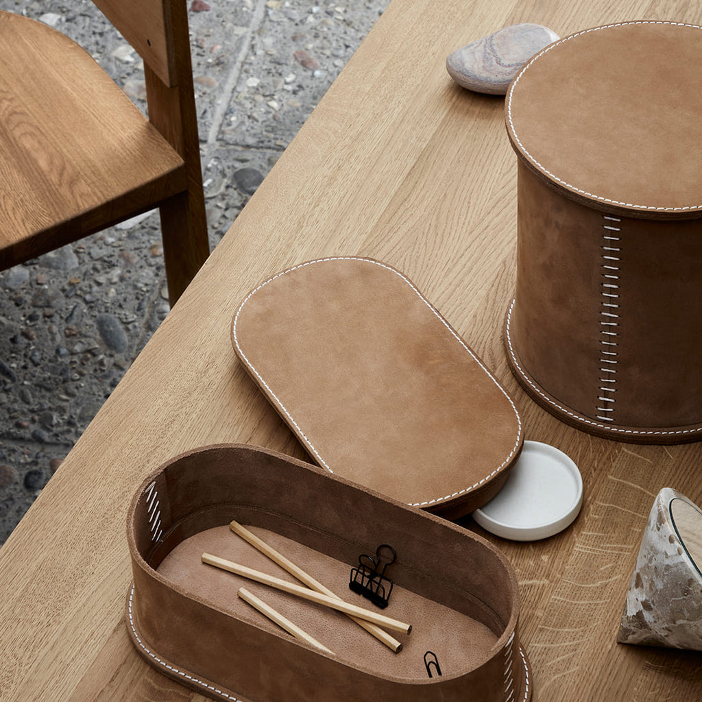 Stitched Leather Box | L
