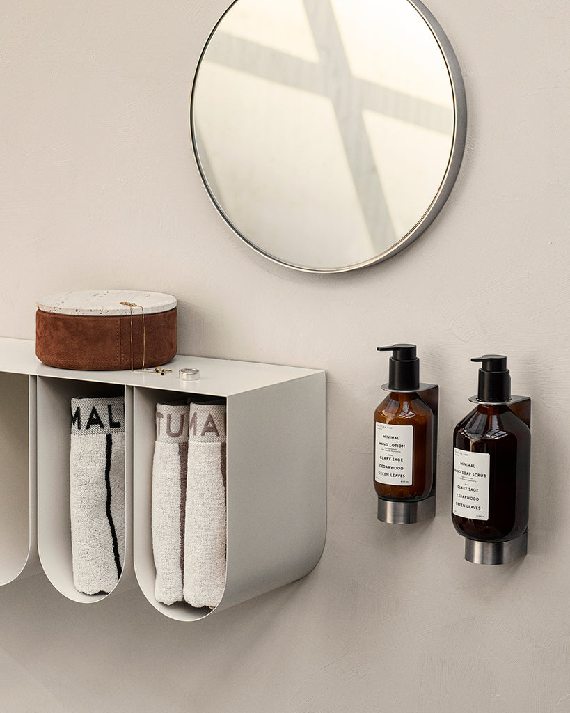 Dowel Bottle Display | Hand Lotion